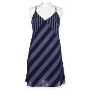 Abercrombie & Fitch Blue on Blue Striped Mini Dress Size Medium New with Tag